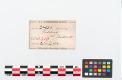 Etikett zu Bronzebrillenfibel (NHMW-PRAE-024668)